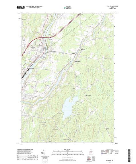 Mytopo Fairfield Maine Usgs Quad Topo Map