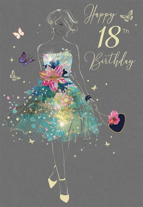 18th Birthday Birthday Wishes Flowers 18th Birthday Cards Happy Birthday 18th