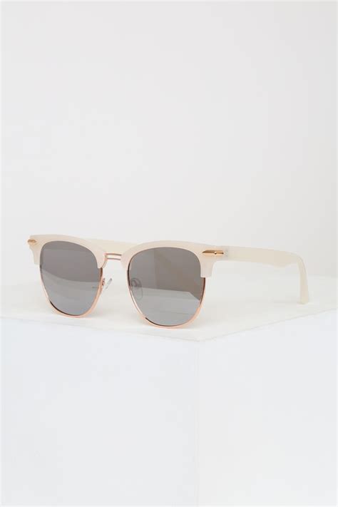 cute white sunglasses mirrored wayfarer sunglasses