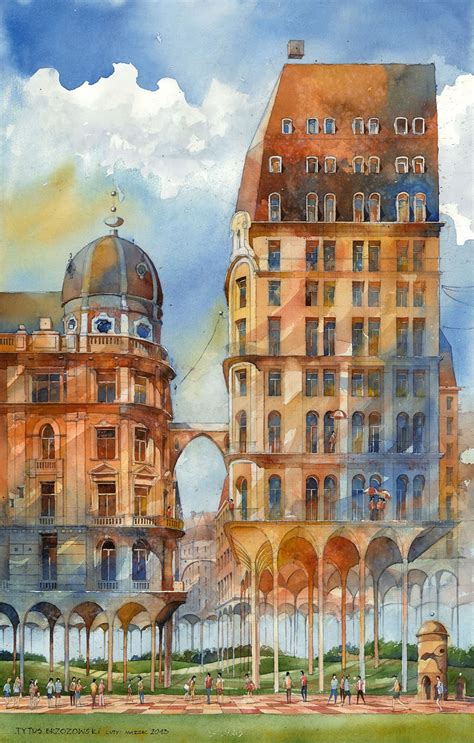 Architectural Watercolors Of A Dreamlike Warsaw By Tytus Brzozowski