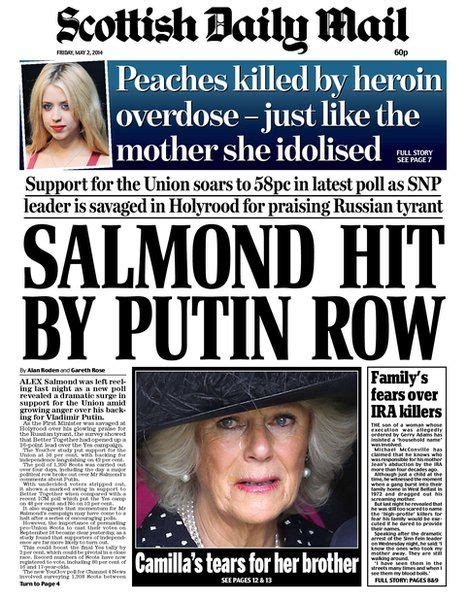 The Front Pages Of Scotlands Newspapers News Scotland And Daily Mail