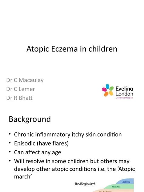 Atopic Eczema Slides Pdf Dermatitis Topical Medication