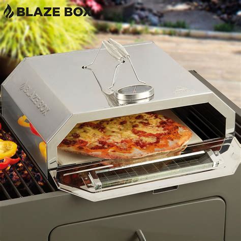 Barbecues Outdoor Pizza Oven Portable Bbq Stone Base Temperature Gauge