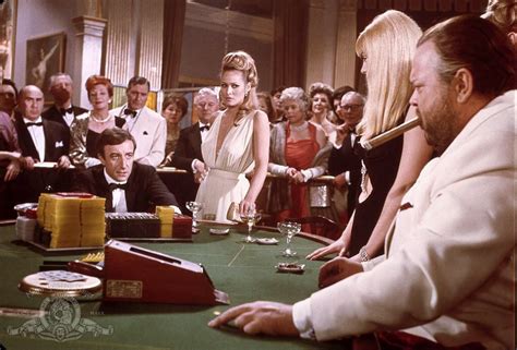 Orson Welles As Le Chiffre Facing Off Against Peter Sellers And Ursula