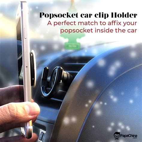 Popsocket car mount holder keep things at drivers' eyesights and allow them to monitor the objects. PopSocket Smartphone Holder with Car Clip | Popsockets ...
