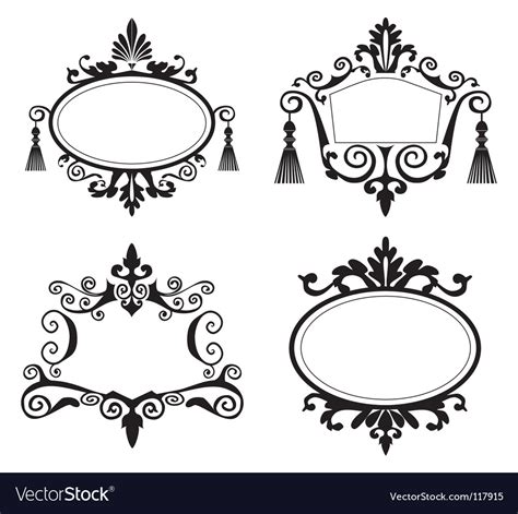 Set Of Decorative Frames Royalty Free Vector Image