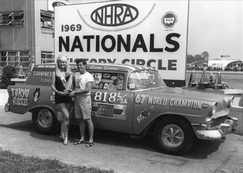 Vintage Trophy Girl Photos In 2020 Drag Racing Cars Old Race Cars