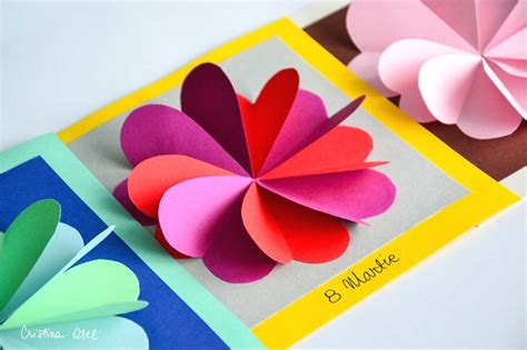 Din ceramica, din lemn, din hartie, pictate sau modelate. Felicitări de 8 martie cu inimi colorate | Cristina Oțel