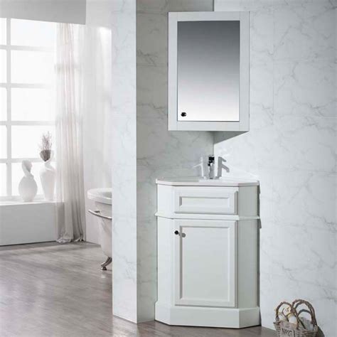 Bathroom Vanity Corner Cabinet Space Efficient Corner Bathroom