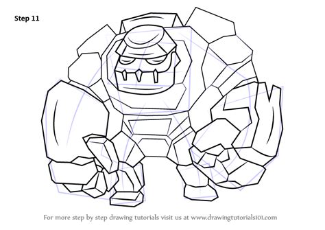 Buy clash royale electro wizard coloring pages print posters. Step by Step How to Draw Golem from Clash of the Clans ...