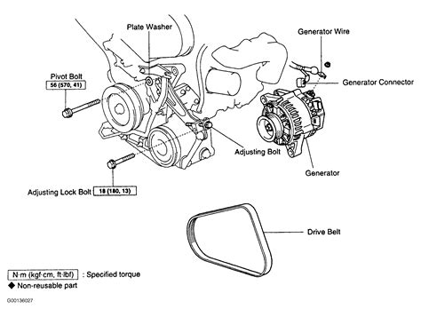 1994 Toyota Pickup Serpentine Belt Routing And Timing Belt Diagrams