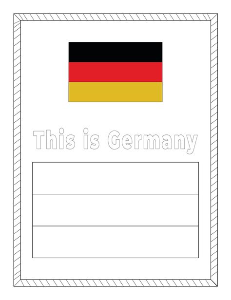 Bandera De Alemania Para Colorear 16546013 Vector En Vecteezy