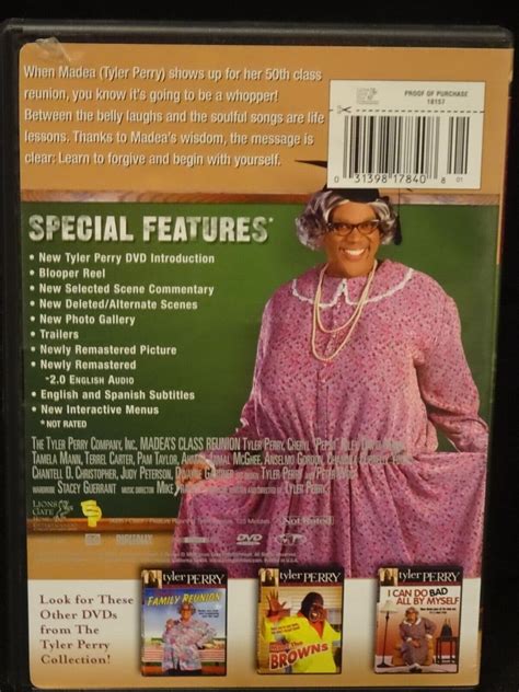 Lot of 2 DVD (Tyler Perry) Madea's Class Reunion + I Can Do Bad All By