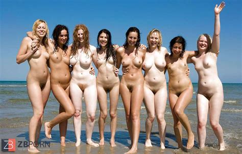 Nude Beach Group Asses