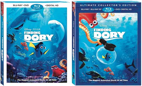 Finding Dory Blu Ray Nov 15 Digital HD Oct 25 Disney Movies
