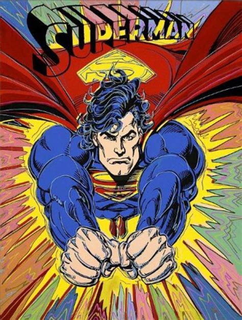 Steve Kaufman Superman Burst Art Brokerage Art Artist Painting
