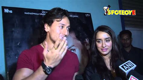 Shraddha Kapoor And Tiger Shroff In Action In A Cinema Hall Spotboye