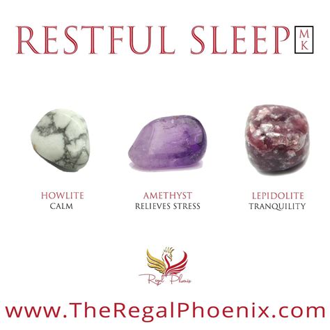 Restful Sleep Mk Crystals For Sleep Crystal Healing Stones