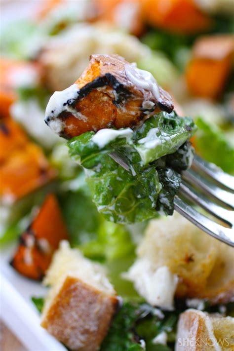 For the full easy potato salad recipe with ingredient amounts and instructions, please visit our recipe page on inspired taste. Grilled romaine and sweet potato salad with creamy ...