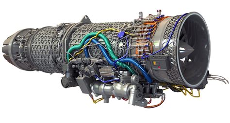 Turbofan Jet Engine Model Turbofan Brapp