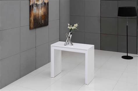 Room & board offers modern dining room tables in sizes, shapes and materials to match your space and style. Morph Modern Ultra-Compact Extendable White Dining Table