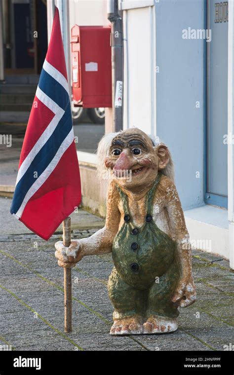 Troll Figures In Alesund Norway Stock Photo Alamy