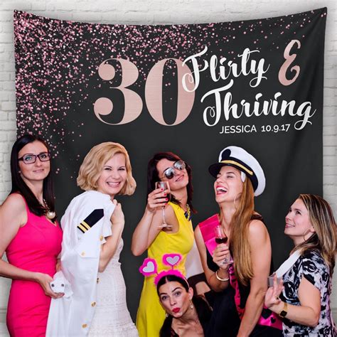 30 flirty and thriving birthday backdrop ideas 30 flirty and thriving 30 and flirty thirty