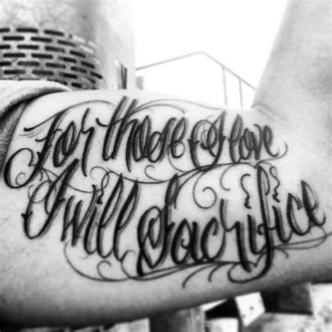 Quotes about sacrifice in life. For those I love, I will sacrifice. | Tattoo designs, Tattoo quotes, Tattoos