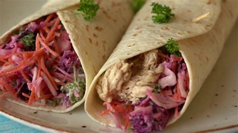 Bbq Pulled Chicken Wraps Youtube