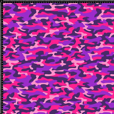 Pink Purple Army Camouflage Print Lycra Velvet Chiffon Etsy
