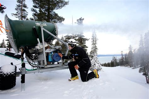 Snow Makers Rescue Big Sierra Resorts As Drought Bakes