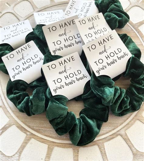 To Have And To Hold Scrunchies Bridesmaid Proposal Scrunchie Etsy Bridal Party Favors Ts