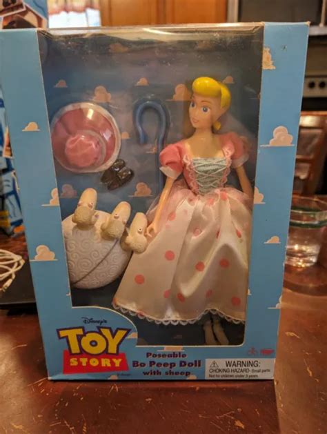 1995 Disney Toy Story 11 Poseable Bo Peep Doll With Sheep Thinkway