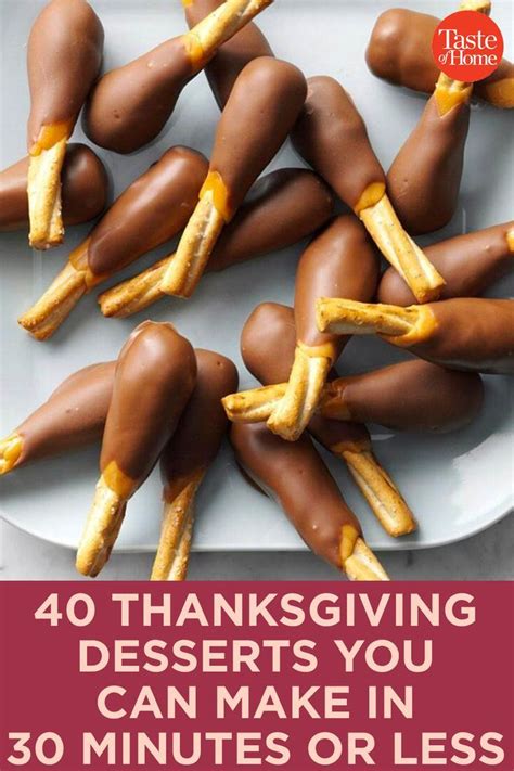 40 thanksgiving desserts you can make in 30 minutes or less thanksgiving food desserts