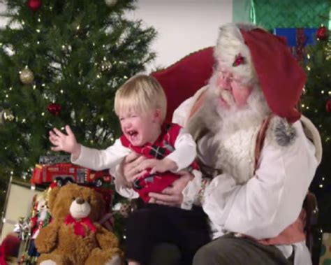 Watch These Adorable Kids Getting Their Picture Taken With Santa Claus