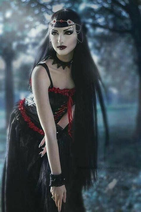 Pin By † Red Vampire Woman Vampiress On Obsidian Kerttu Model Gothic