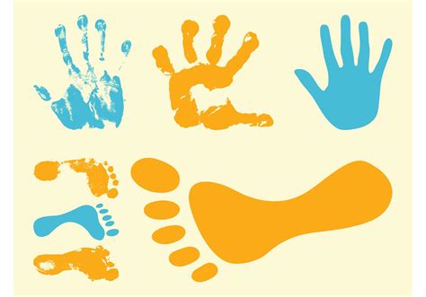 Footprints And Hand Prints Download Free Vector Art Stock Graphics