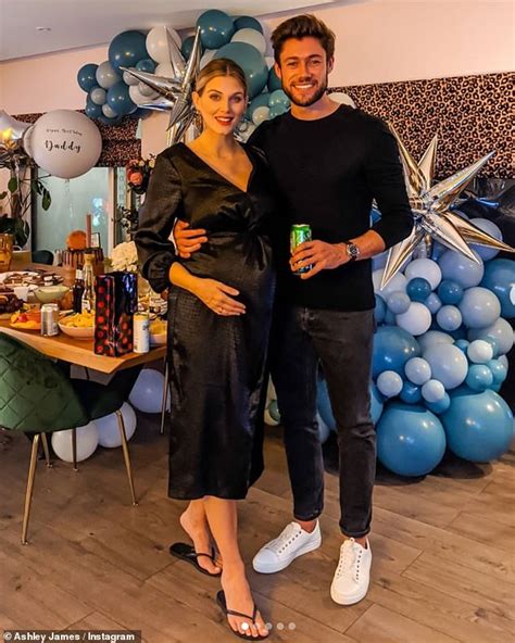 Pregnant Ashley James Wows In A Black Satin Dress As She Throws Surprise Bash For Beau Tom