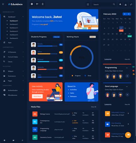 Education Lms Dashboard Ui Responsive Bootstrap 5 Admin Template