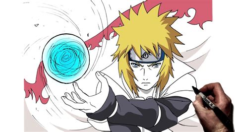 How To Draw Minato Rasengan Step By Step Naruto Youtube