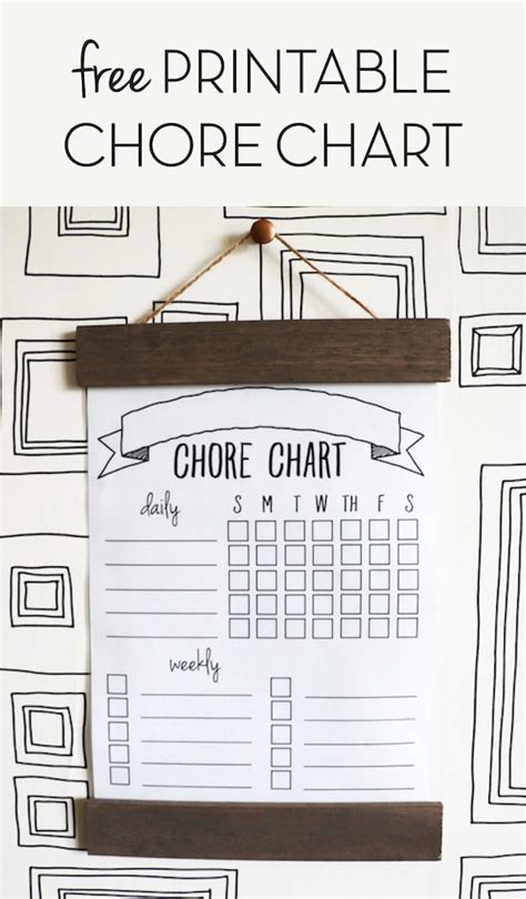 Printable Chore Chart Sincerely Sara D Home Decor And Diy Projects