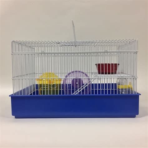 Yml 2 Level Blue Hamster Cage 15 L X 11 W X 95 H Petco