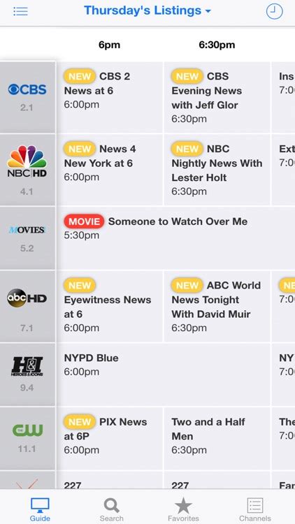 Tv Listings Guide America By On Tv Tonight Pty Limited