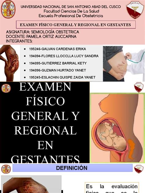 Examen Físico General Y Regional En Gestantes Pdf El Embarazo