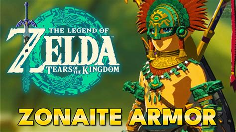 Zelda Tears Of The Kingdom Zonaite Armor Set Location Youtube
