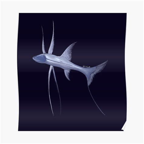 Deep Sea Tripod Fish Poster By Acipenserarts Redbubble