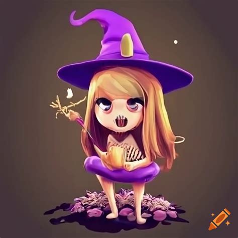 Cartoon Depiction Of An Adorable Onion Witch On Craiyon
