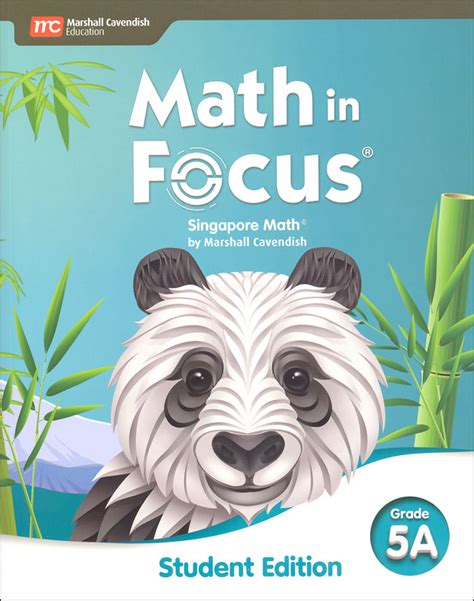 Math In Focus 2020 Student Edition Volume A Grade 5 Marshall