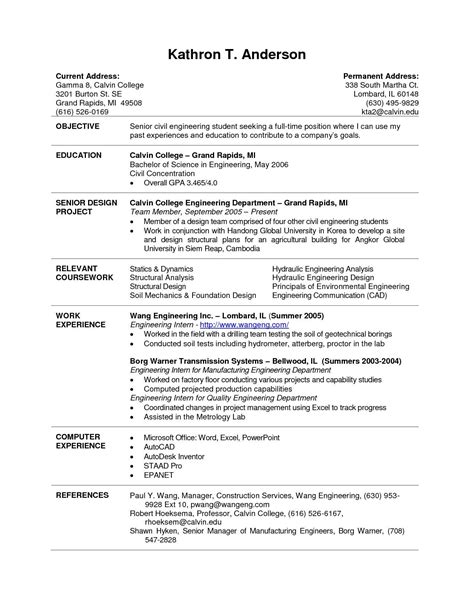 Good Resume Templates For College Students