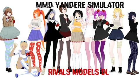 Mmd Yandere Simulator ~rivals~ Model Dl New By Denissellia On Deviantart